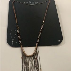 Zara Long Layered Necklace NWT